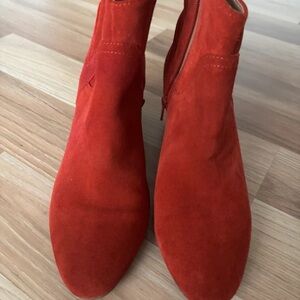 Next Fiery Red Ankle Boots